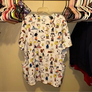 Snoopy scrubs top